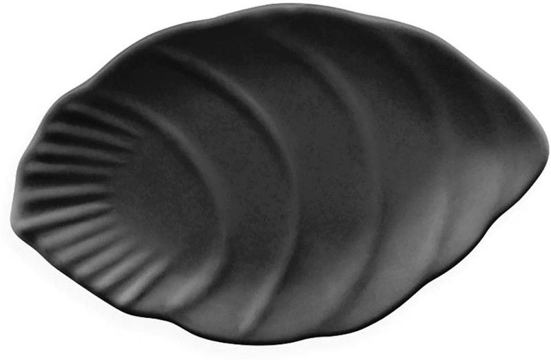 MILTON Shell Melamine Platter, Black, 30.5 cm Dinner Plate