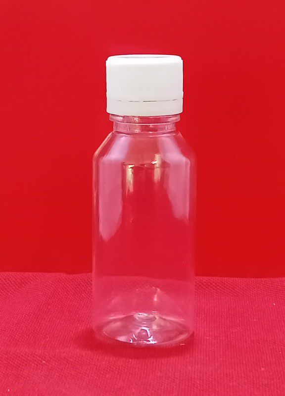 Shobhaniya 60ml Pharma Bottle & Sealing Cap 60 ml Bottle  (Pack of 100, Clear, PET)