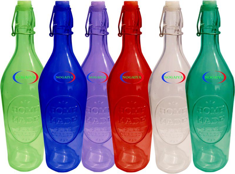 NOGAIYA BTCH25 1000 ml Bottle  (Pack of 6, Multicolor, Glass)