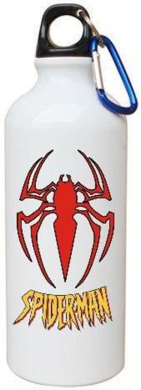 AAACreations Marvel Spiderman Aluminum Bottle 600 ml Bottle  (Pack of 1, White, Aluminium)