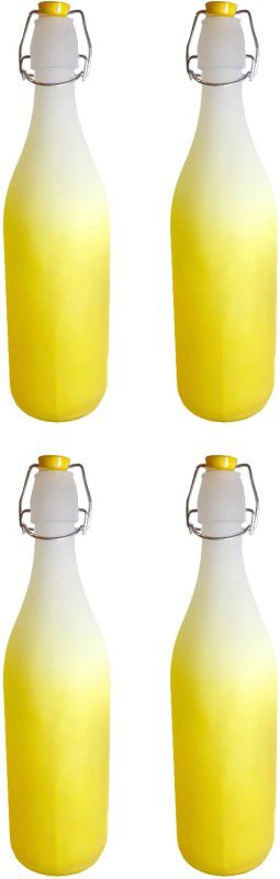 Cynopal Classic 1000 ml Bottle  (Pack of 4, Yellow, Glass)