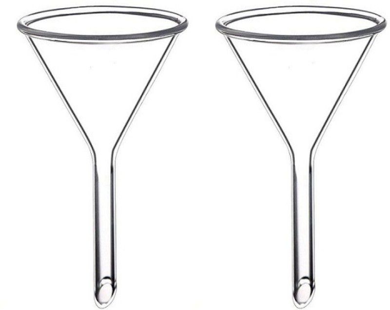 Z GLASS Borosilicate Glass Funnel  (Clear, Pack of 2)