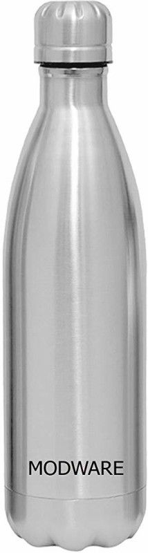 MODWARE Kool King Aluminium Vacuum Hot & Cold Bottle-500mls. 500 ml Bottle  (Pack of 1, Silver, Aluminium)