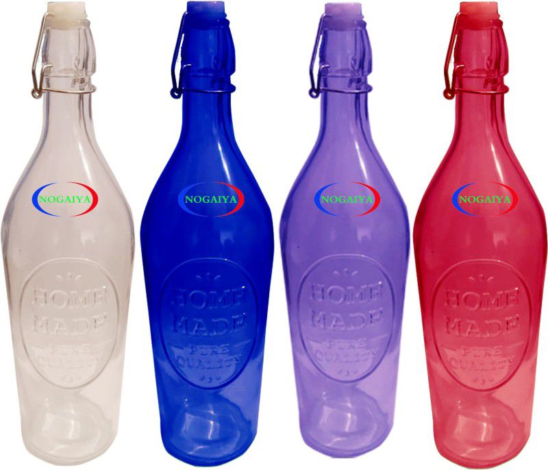 NOGAIYA CTET30 1000 ml Bottle  (Pack of 4, Multicolor, Glass)