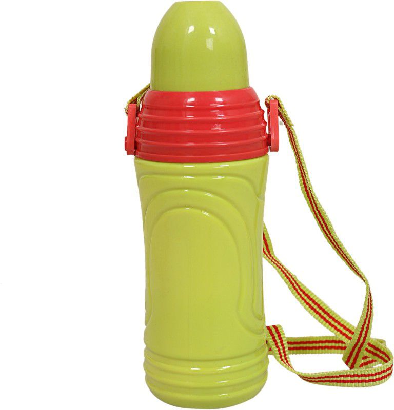 KUBER INDUSTRIES Plastic School /Kids Water Bottle (Green)-CTKTC3638 400 ml Bottle  (Pack of 1, Green, Plastic)