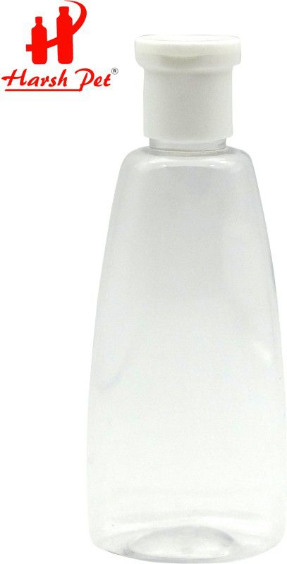 HARSH PET Sanitizer/Shampoo/refillable fliptop Cap Transparent Bottle Set of 8 (200ml) 200 ml Bottle  (Pack of 8, Clear, Plastic)