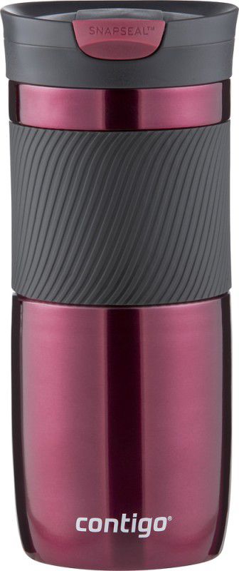 Contigo Byron Travel Mug Thermosteel Bottle for Office Use, Travelling and Gifting 470 ml Flask  (Pack of 1, Pink, Black, Steel)