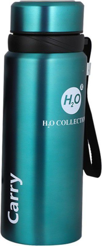 H2O Collection Stainless Steel vaccum flasks Bottle 750 ml Flask  (Pack of 1, Green, Steel)