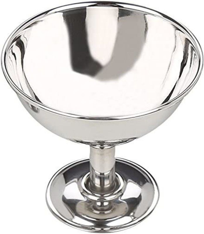 Stainless Steel Dessert Bowl  (Silver, Pack of 6)