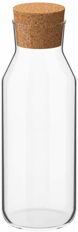 IKEA Carafe with Stopper, Clear Glass, Cork (0.5 l (17 oz)) 500 ml Bottle  (Pack of 1, Clear, Glass)