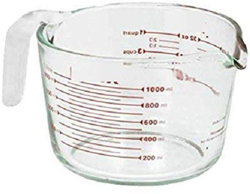 Trendhook Glassware - Borosilicate Tempered Glass Measuring Cup/Jug - 1000 ml Measuring Cup  (1000 ml)