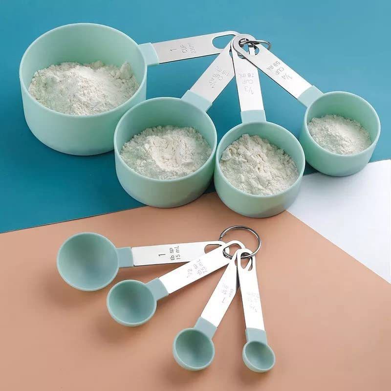 KitchenFest ® Plastic Measuring Cup & Spoons for Measuring Wet & Dry Food Ingredients, Measuring Cup Set  (500 ml)
