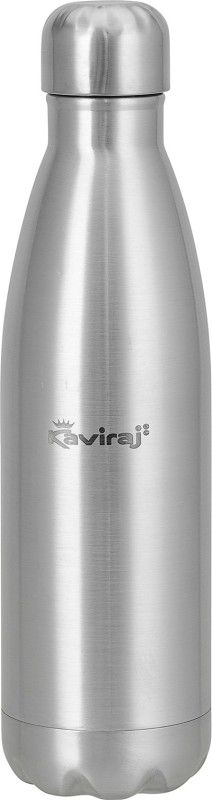 Kaviraj Vacuum Insulated Cola Flask/Thermos Hot and Cold Water 350 ml Flask  (Pack of 1, Silver, Aluminium)