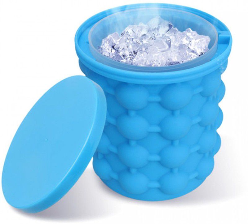 Curify 1 L Silicone Ice-05 Ice Bucket  (Blue)