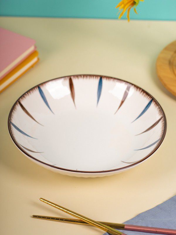 MARKET 99 Multicolor Round Serveware Ceramic Dinner Plates Dinner Plate  (Microwave Safe)