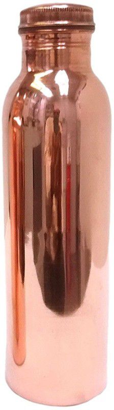martsindia Acquaboost Pure Copper Water Bottle Plain - 1 Litre Leak-Proof and Seamless Design With Ayurvedic Health Benefits 1 Bottle  (Pack of 1, Gold, Copper)