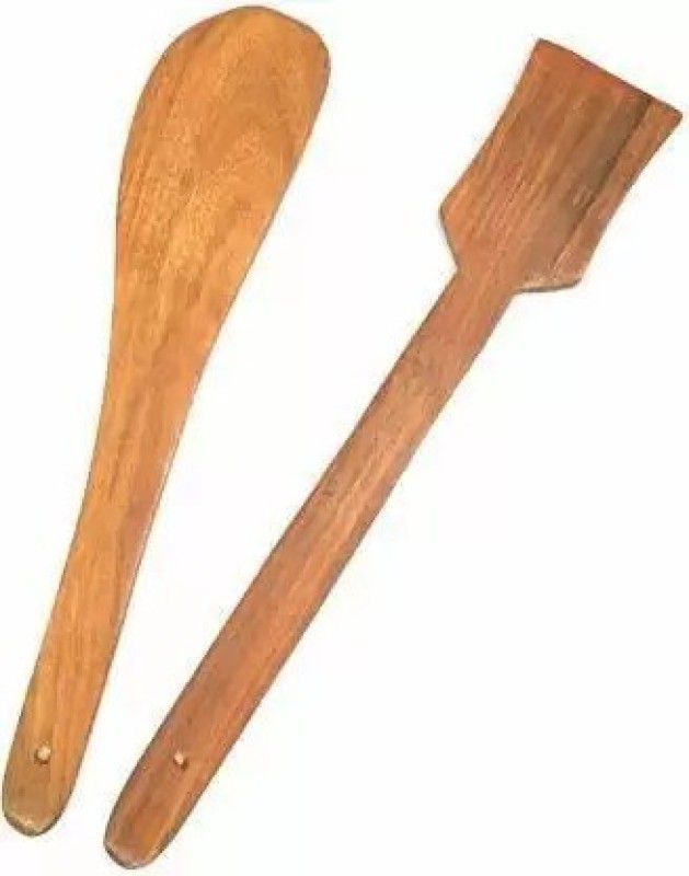 Hubwooden Wooden Ladle  (Pack of 2)