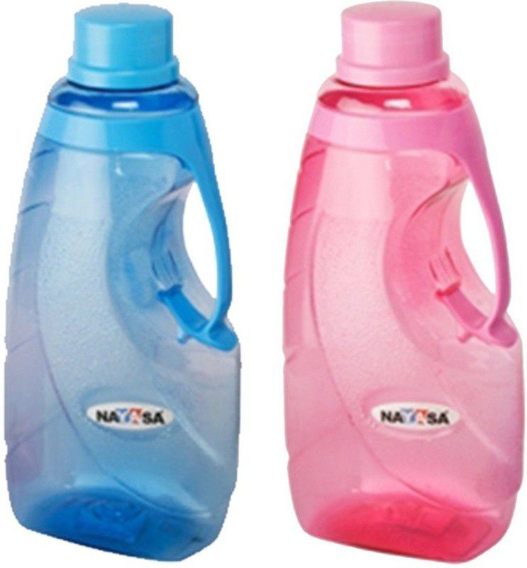 NAYASA ZENZY 1500 ml Bottle  (Pack of 2, Multicolor, Plastic)