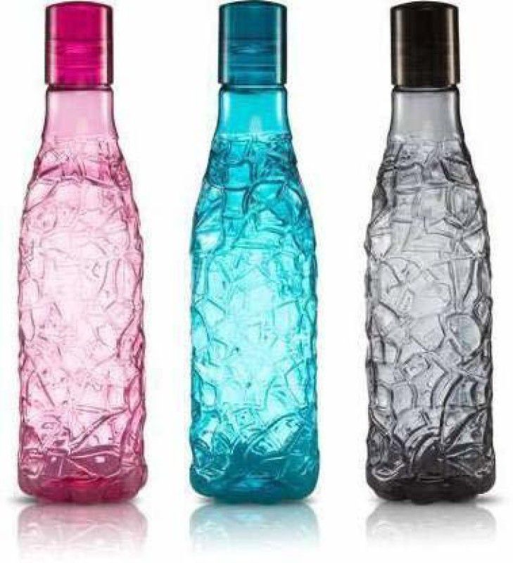 Imphi 3 Diamond Bottle 1000 ml Bottle  (Pack of 3, Multicolor, Plastic)
