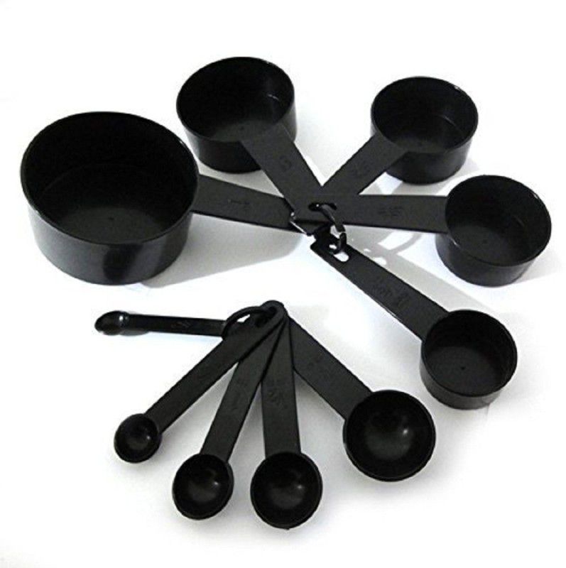 Eagean Plastic Measuring Spoon Set (Pack of 8) Measuring Cup Set  (200 ml)