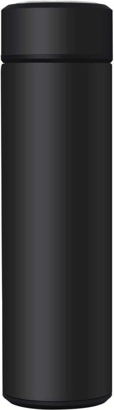 IEETEL Touch Lid Digital Vacuum Stainless Steel Water LED Temperature Bottle 500 ml Flask  (Pack of 1, Black, Steel)