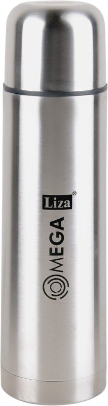 Liza Omega Vacu steel flip Lid Flask 1000 ml Flask  (Pack of 1, Silver, Steel)