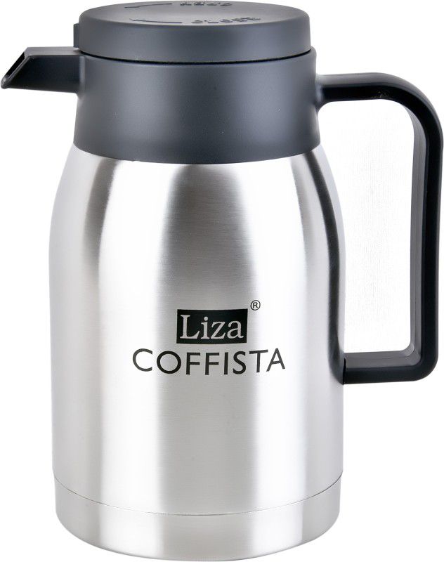 Liza Coffista Vacuum Insulated Carafe 1000 ml Flask  (Pack of 1, Silver, Steel)