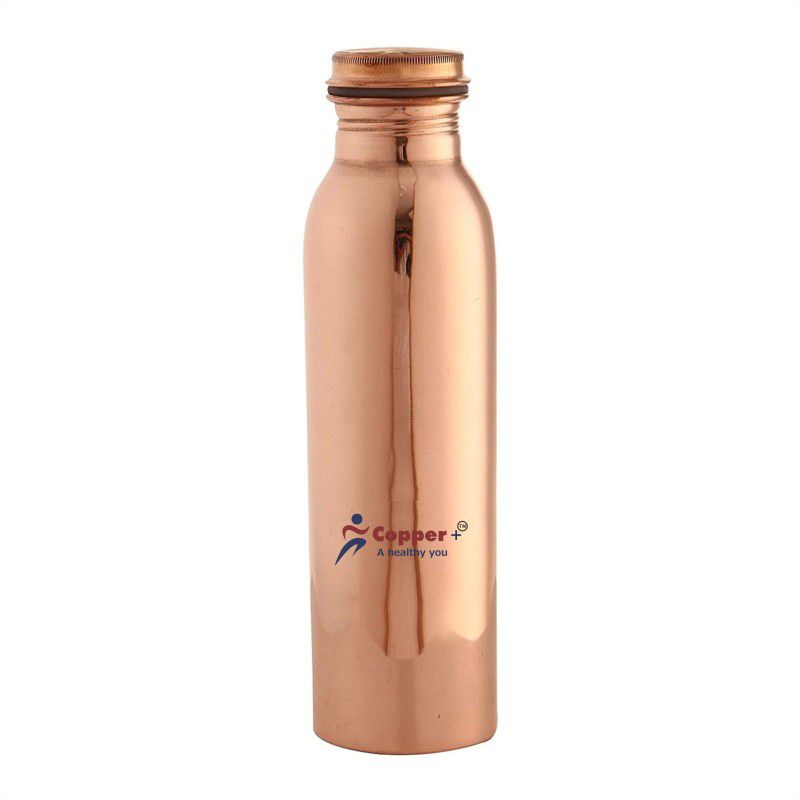 copper plus Plain Copper Water Bottle, 1 Litre 1000 ml Bottle  (Pack of 1, Copper, Copper)