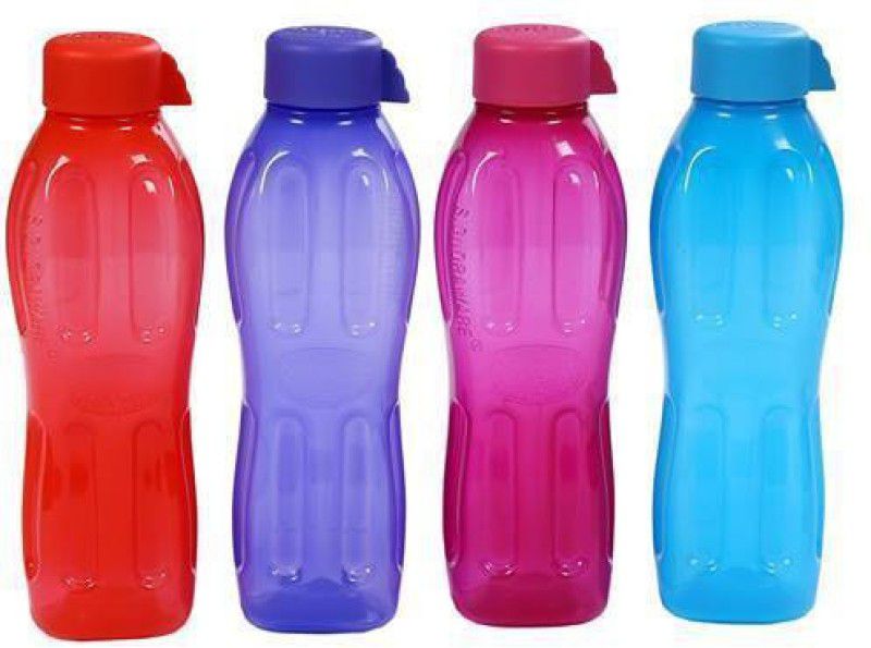 Signoraware Aqua Fresh 500 ml Bottle  (Pack of 4, Multicolor, Plastic)