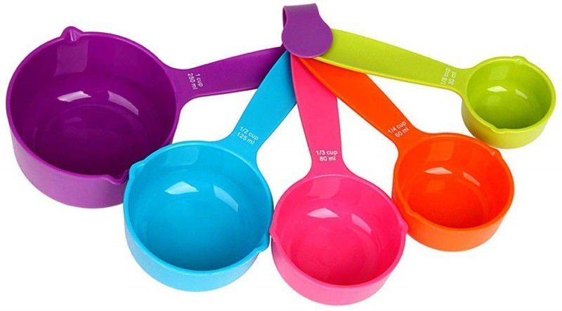 SWISS WONDER IXI®-24-DE-Colorful Plastic Spoons Set 5 Pcs for Kitchen Measuring Cup Set  (1 ml, 2.5 ml, 5 ml, 7.5 ml, 15 ml)
