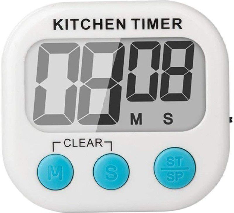 Easy eBuy Compact Lab & Kitchen Timer With Alarm With Table Stand & Fridge Magnet GH-118 Digital Kitchen Timer