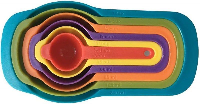 SWISS WONDER XII®-151-GT-Plastic Measuring Spoons Set 5 Pcs for Kitchen Measuring Cup Set  (1 ml, 2.5 ml, 5 ml, 7.5 ml, 15 ml)