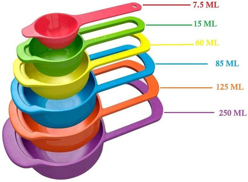 SWISS WONDER IXI®-74-DE-Measuring Cups and Spoons Set Measuring Cup Set  (1 ml, 2.5 ml, 5 ml, 7.5 ml, 15 ml)