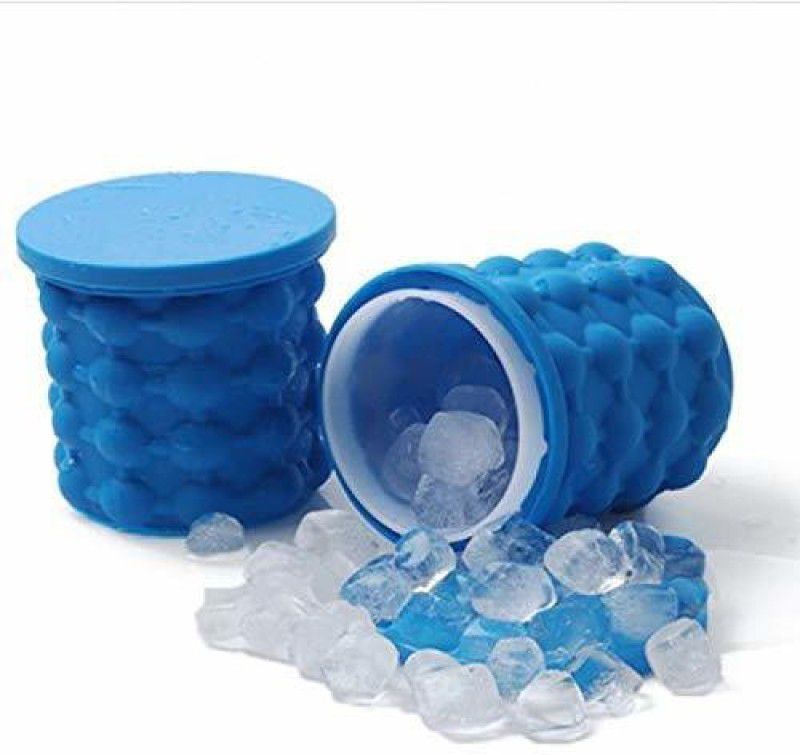VibeX 1 L Silicone, Plastic XI®-475-SX-Silicone Ice Cube Maker Ice Bucket Summer Beach Magic ice Box Ice Bucket  (Blue)