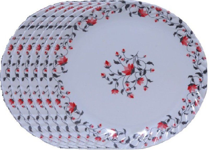 Carnival Smartround mo-503, 10 inch beautyfull dinner plate set 6 pcs of melamine Dinner Plate  (Pack of 6)