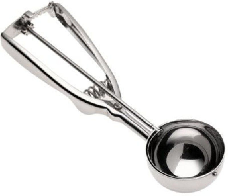 SEAHAVEN Stainless Steel Ice Cream scoop scooper serving Spoon,Silver Best For Kitchen/Bars/Restaurants/Parties(P-2) Kitchen Scoop
