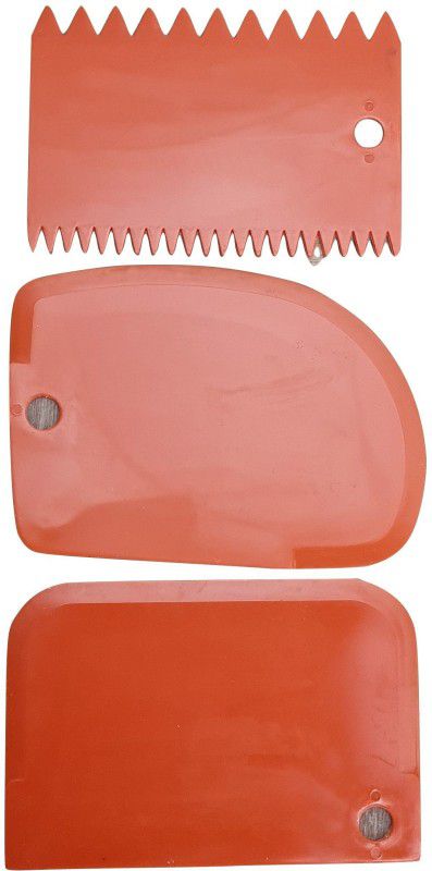 BakeGuru ScraperSet Scrapper Baking Comb  (Plastic Pack of 3)