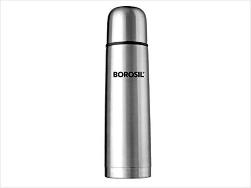 BOROSIL boro01 1000 ml Flask  (Pack of 1, Silver, Steel)