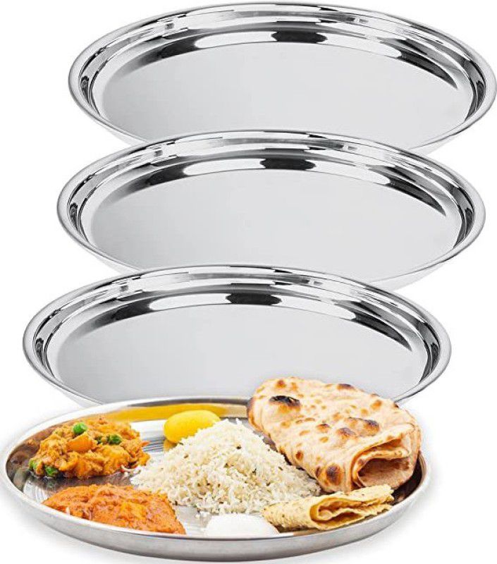KITCHEN CLASSICO DINNER THALI Dinner Plate  (Pack of 4)