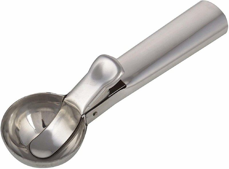 veniqe tainless Steel Ice Cream Scoop Scooper Serving Spoon, Silver- Best for Kitchen/Bars/Restaurant/Parties Kitchen Scoop