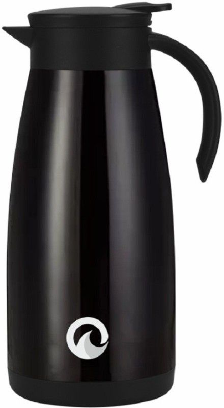 obouteille Stainless Steel Vacuum Insulated Tea Pot Black 1500 ml Flask  (Pack of 1, Black, Steel)