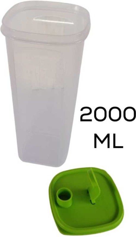 TUPPERWARE Oil Can Cum Bottle 2000ml Capacity (Pack of 1) 2000 ml Bottle  (Pack of 1, Green, Clear, Plastic)