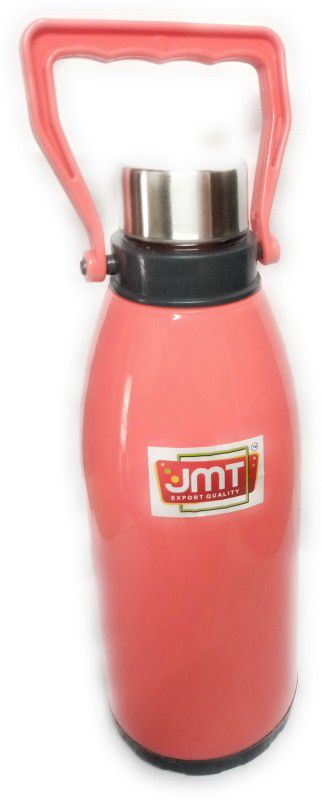 JMT Eco Kool cold water Bottle 1200 ml Bottle  (Pack of 1, Pink, Silicone, Plastic)