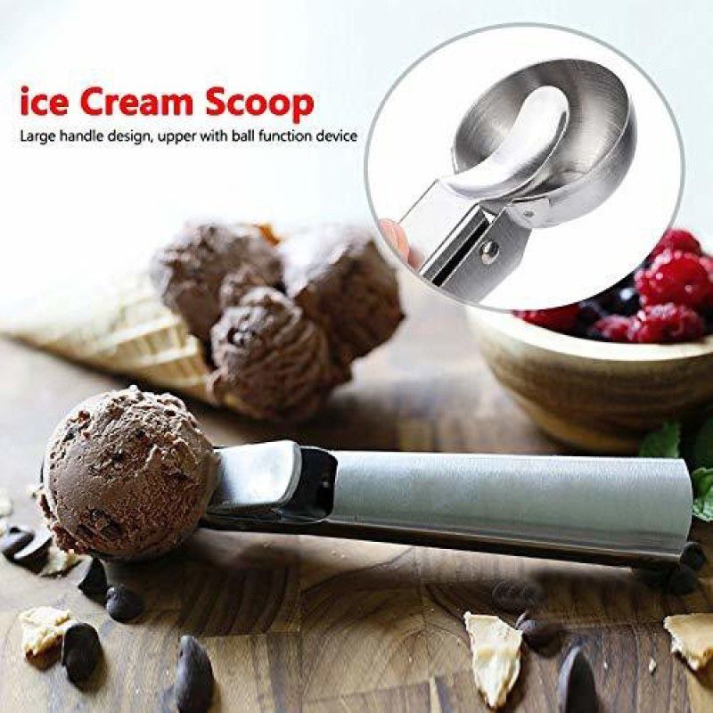 Xudo Ice Cream Scoops Stainless Steel Best for Kitchen/Bars/Restaurant/Parties ( pack of 1 ) Kitchen Scoop Kitchen Scoop