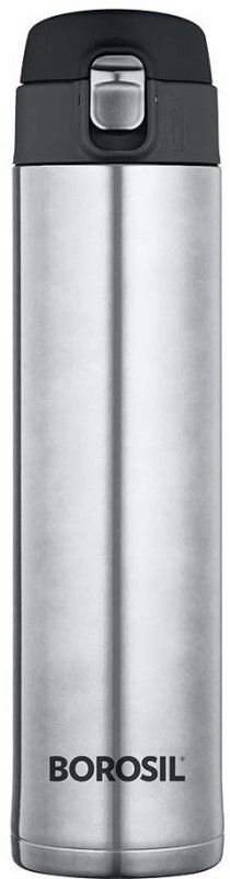BOROSIL HYDRA Nova SILVER 500 ml Flask  (Pack of 1, Steel/Chrome, Steel)