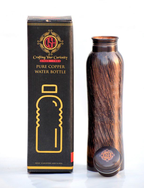 Dsh Copper Bottles for 1 Litre Antique Pure Copper Water Bottle 1000 ml Bottle  (Pack of 1, Brown, Copper)