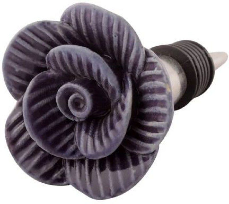 Decorneo Ceramic Bottle Stopper  (Purple, Black)