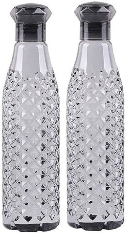 Fridge Water Bottles Plastic Water Bottles for Home 1000 ml Bottle  (Pack of 2, Glass)