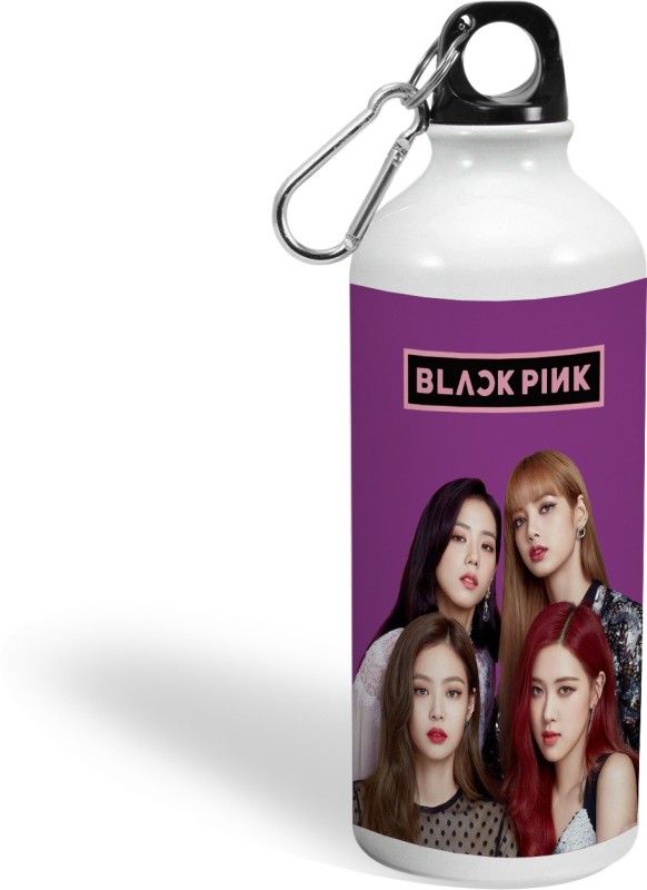 ADTOO Black pink sipper water bottle | water bottle 750 ml Bottle  (Pack of 1, White, Aluminium)