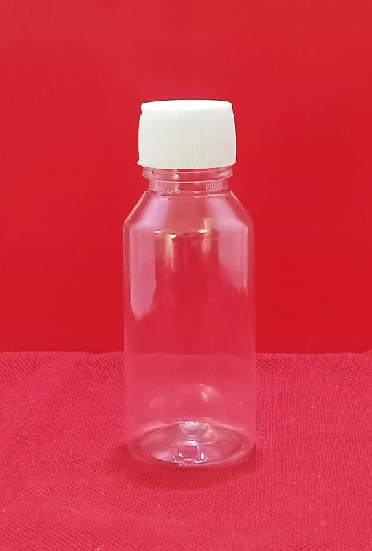 Shobhaniya 60ml Pharma Bottle, Plug & Plain Cap 60 ml Bottle  (Pack of 100, Clear, PET)